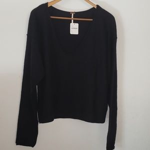 NWT cashimere black sweter free people